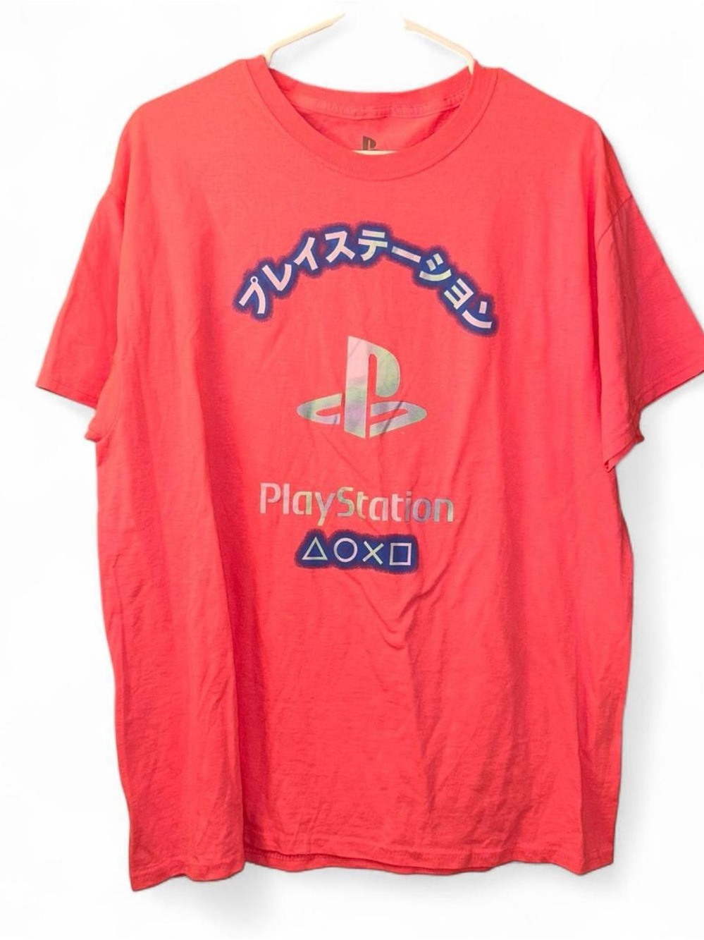 Sony PlayStation Graphic Tee in Coral